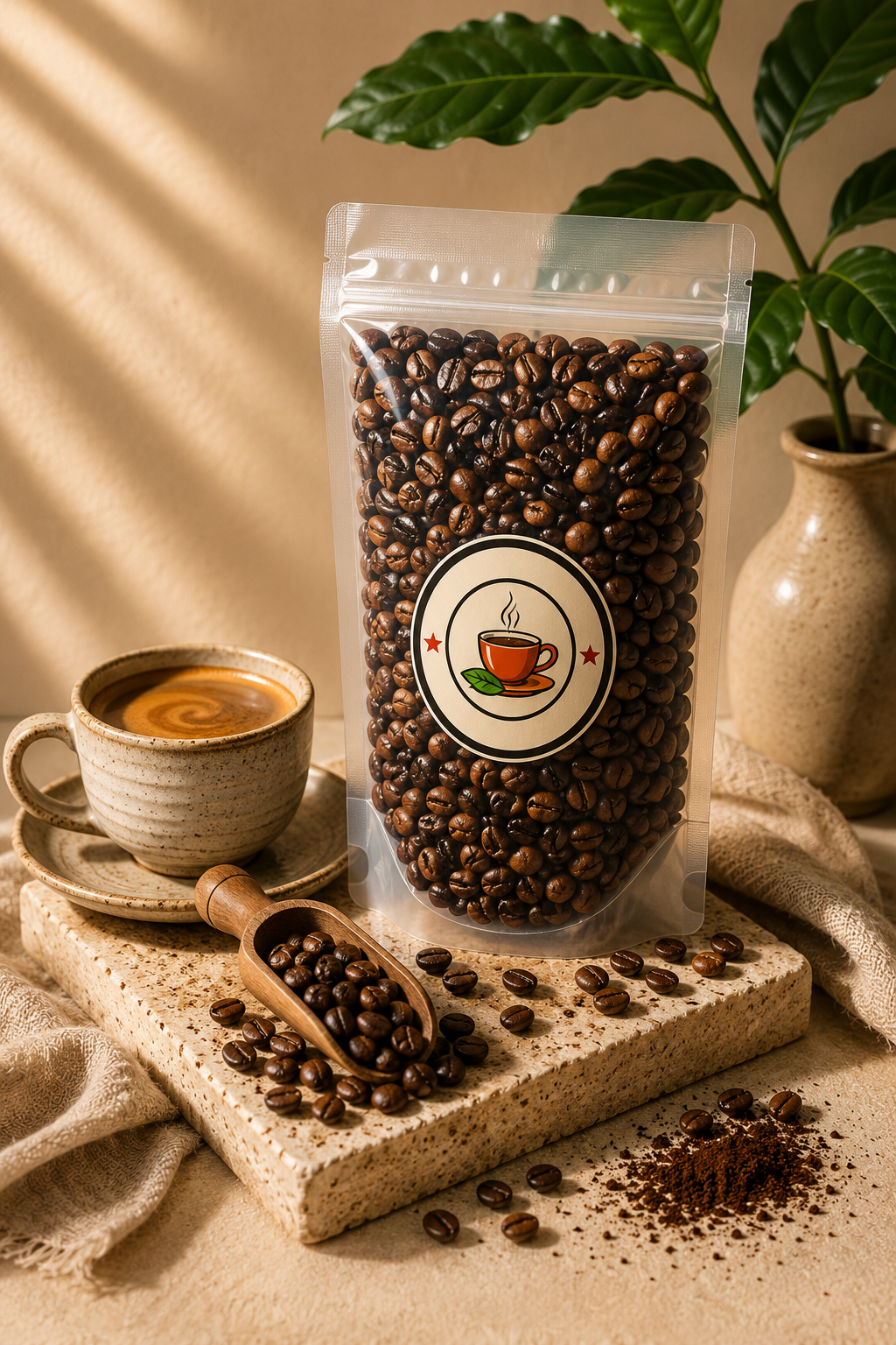 قهوه میکس کافئین صد روبوستا دارک
