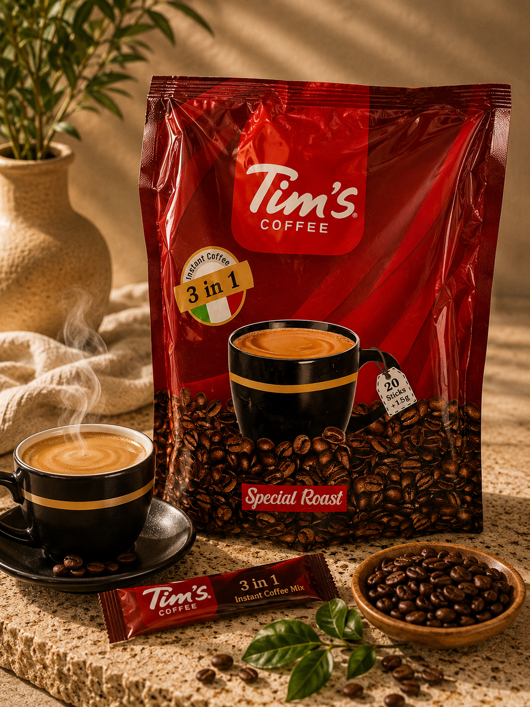 کافی میکس قهوه تیمز tims سه در یک