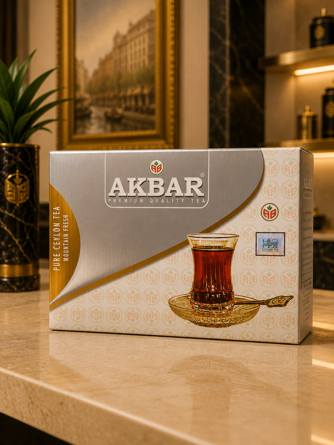 چای اکبر طوسی عطری سیلان